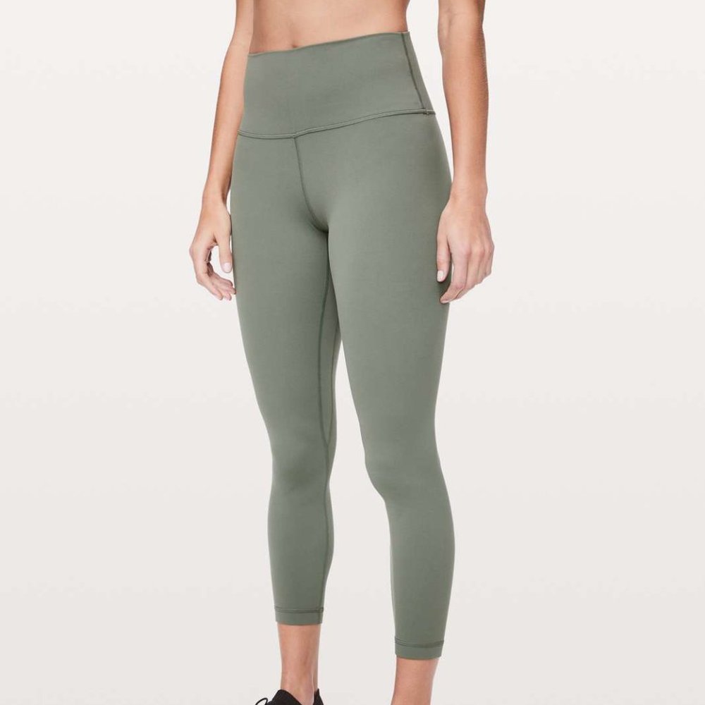 Ivivva Grey/Green Strong Spirit Tight 7/8 Length